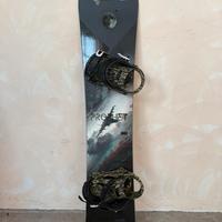 Tavola snowboard 154cm con attacchi