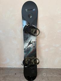 Tavola snowboard 154cm con attacchi