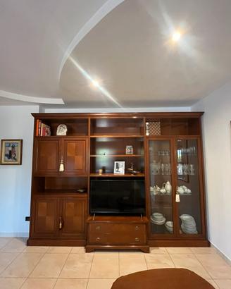 Parete attrezzata classica in legno 280x220cm