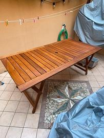 tavolo giardino pieghevole