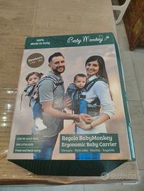 marsupio ergonomico regolo baby monkey new born