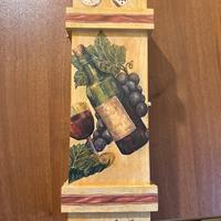 Scatola Portabottiglie Legno Decorata a mano