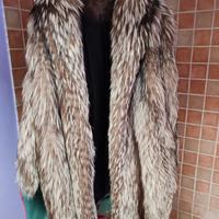 giacca  di volpe argentata