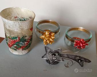 Set Portacandele natalizie varie forme