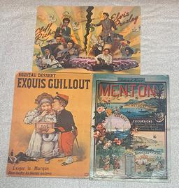 Set di 3 cartoline Vintage