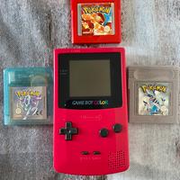 Gameboy color + giochi pokemon