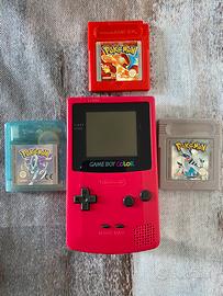 Gameboy color + giochi pokemon