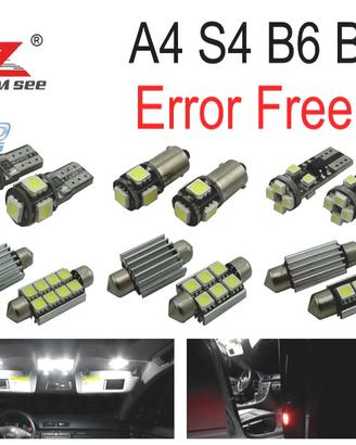 KIT 20 LAMPADE LED INTERNE PER AUDI A4 S4 RS4 B6 B