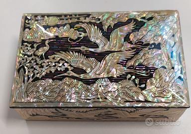 Porta biglietti da visita in madreperla