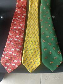CRAVATTE SETA HERMES ANNI 80 OTTIME ORIGINALI