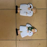 Coppia  in Ceramica - Medico e Ricercatrice