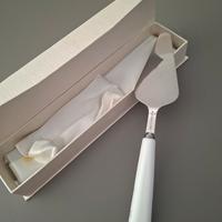 paletta da dolce acciaio e porcellana