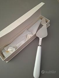 paletta da dolce acciaio e porcellana