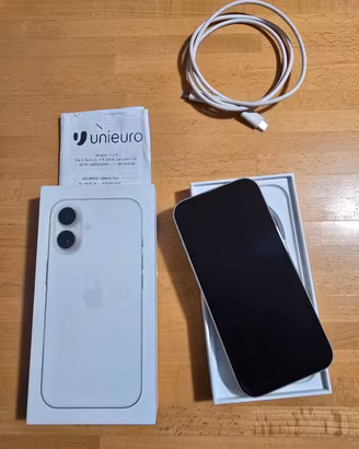 iPhone 16 256gb Bianco CON GARANZIA