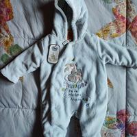 Tutone Disney Newborn imbottito con cappuccio NUOV