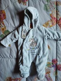 Tutone Disney Newborn imbottito con cappuccio NUOV