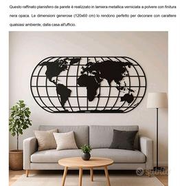 Planisfero Mondo da parete