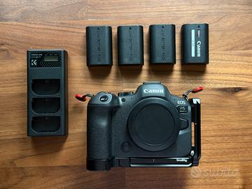 Canon R6 mark ii + 4 batterie + Piastra Smallrig