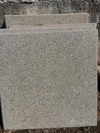 Lastre  di cemento sabbiato grigio