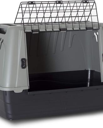 Trasportino omologato per Cani Grigio 77x43x51H