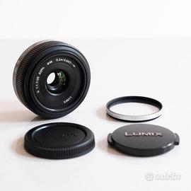 LUMIX G 20mm F1.7 ASPH H-H020 obiettivo +per MFT m