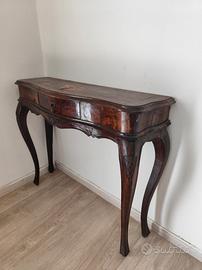 Consolle in radica anni 60