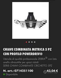 Set chiavi combinate a cricchetto würth