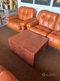 Tavolino basso  in radica di olmo