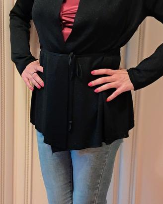 Gilet donna maglia Zara nero taglia M