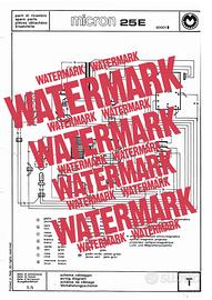 Micron 25 E - Schema cablaggio e elettrico