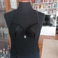 corsetto donna nero 