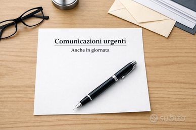 Lettere e comunicazioni urgenti anche in giornata