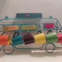 6 tazzine da caffè smaltate