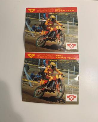 Maico Portelli Racing Team 1982 adesivi vintage