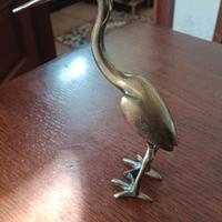 statuetta ottone gru