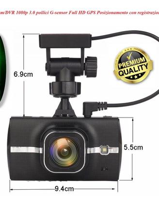 Dash Cam/Dvr auto - Full HD 1080p - 3.0 pollici -