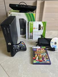 Xbox 360 Slim + Kinect - Bundle Boxato Funzionante