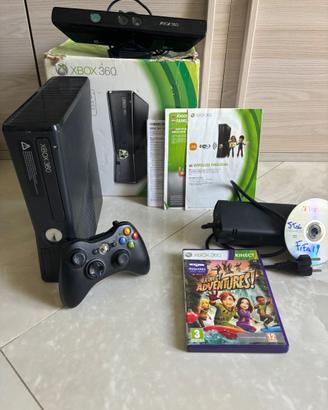 Xbox 360 Slim + Kinect - Bundle Boxato Funzionante