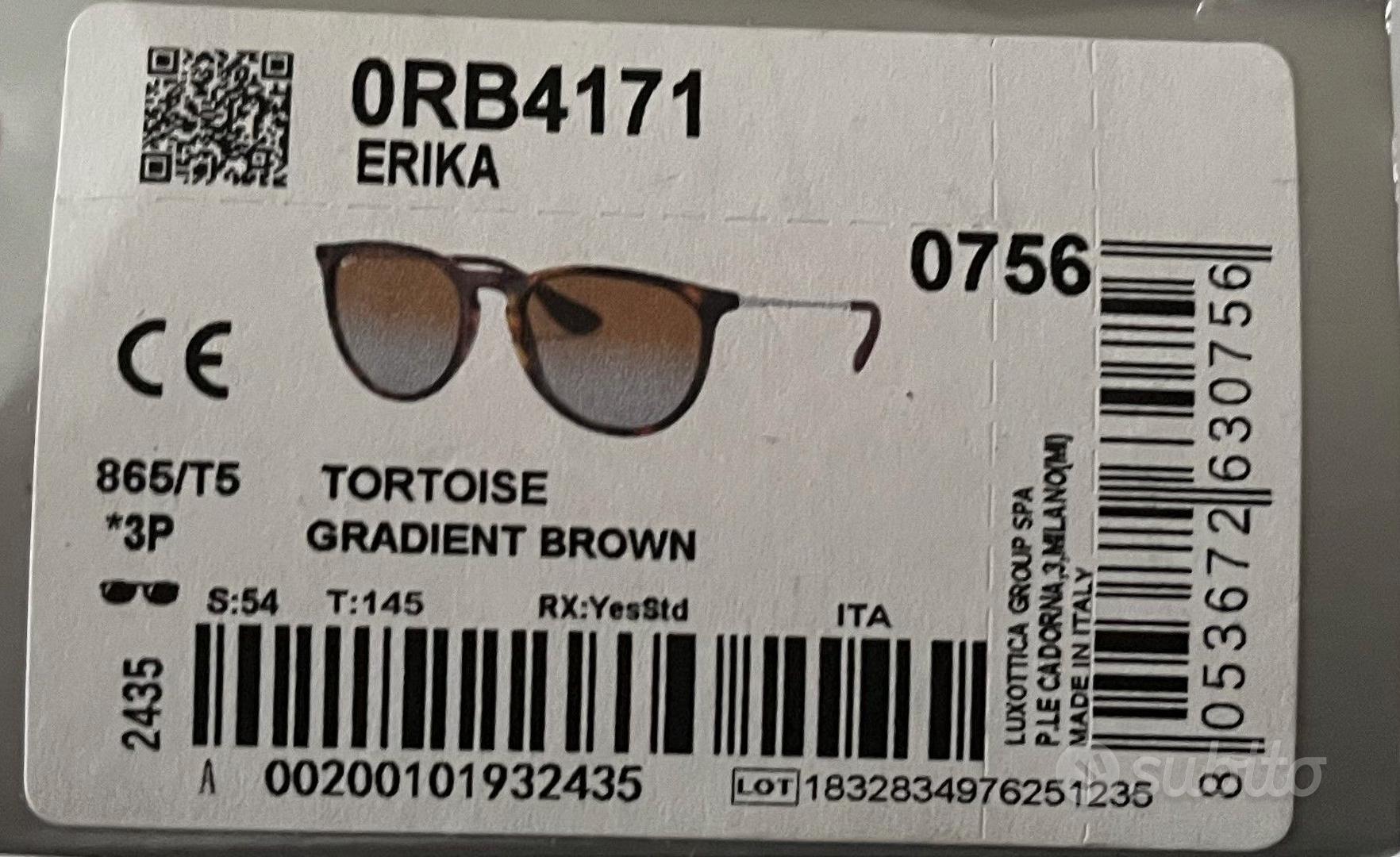 Ray-Ban Erika RB4171 Polarizzati 54 Tortoise Nuovi - Abbigliamento