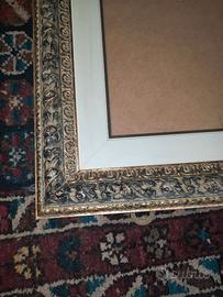 Cornice stile antico con pasepartoue vetrortoue e