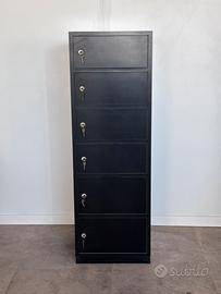 Armadietto mobile locker Vintage Industrial nero