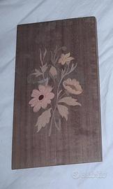 Quadretto  pannello in legno decorato