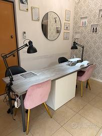 Scrivania nails postazione doppia