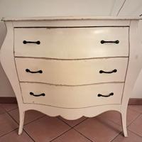 Comó/ cassettiera a 3 cassetti bombato 