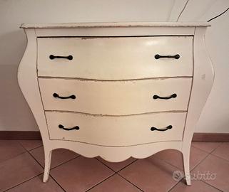 Comó/ cassettiera a 3 cassetti bombato 