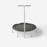 Trampolino con manubrio per fitness come nuovo