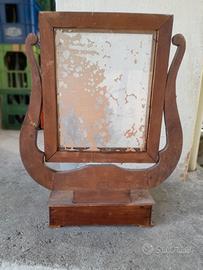 SPECCHIO BASCULANTE CON CASSETTINO, VINTAGE