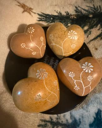 Cuori pietra saponaria nuovi