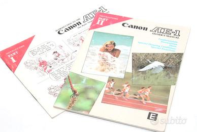 CANON AE-1 Reflex FD MANUALE ORIGINALE in INGLESE
