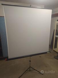 TELO PER VIDEOPROIEZIONE CM. 130 LARGH. 150 CM. AL